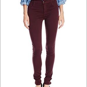 JAMES Jeans Burgundy Twiggy Skinny Jeans
